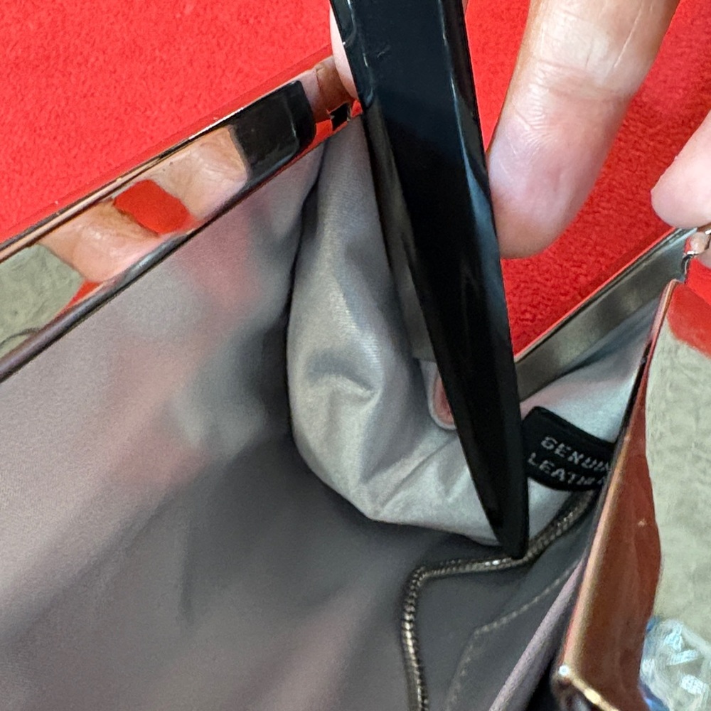 Ann Taylor Blush Pink Leather Clutch - Picture 7 of 11